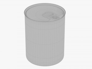Canned food round tin metal aluminum can 06 Modelo 3D