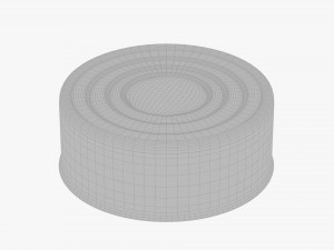 Canned food round tin metal aluminum can 07 3D Модель