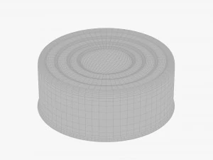 Canned food round tin metal aluminum can 07 3D Model