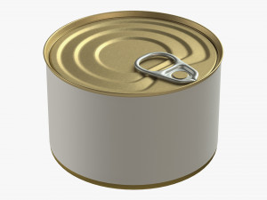 Canned food round tin metal aluminum can 08 Modelo 3D