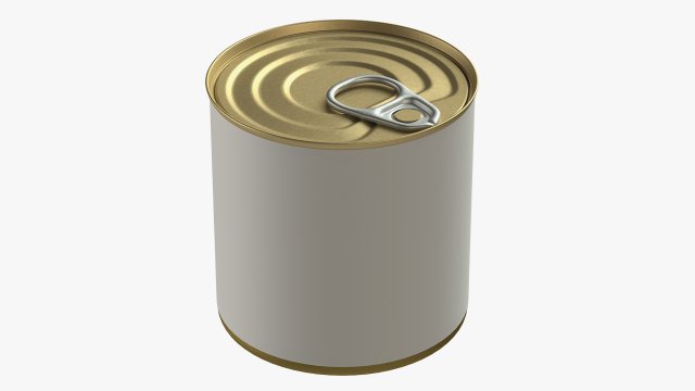 Canned food round tin metal aluminum can 11 Modelo 3D .c4d .max .obj .3ds .fbx .stl .blend 