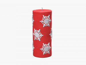 Christmas candle large Modelo 3D