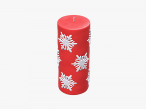 Christmas candle large 3D 모델