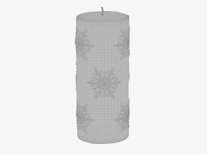 Christmas candle large 3D 모델