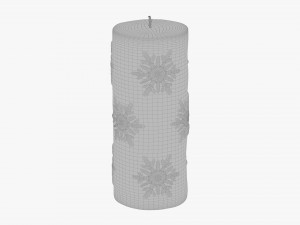 Christmas candle large 3D 모델