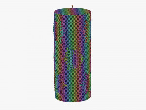 Christmas candle large 3D 모델