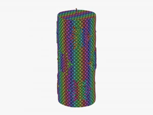 Christmas candle large 3D Model
