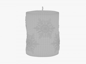 Christmas candle small 3D Model