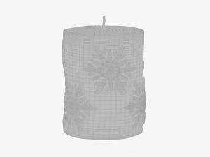 Christmas candle small 3D Model