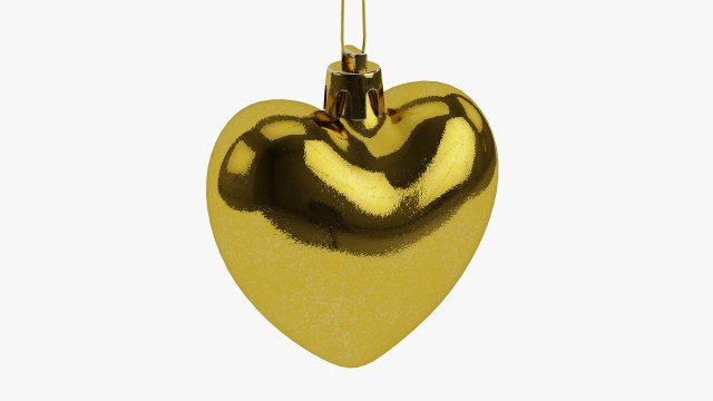 Christmas heart Modelo 3D .c4d .max .obj .3ds .fbx .stl .blend 