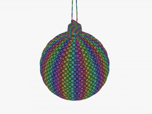 Christmas wave sphere 3D-Modell