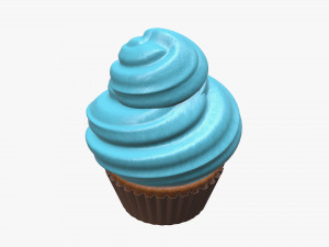 Cupcake blue Modelo 3D