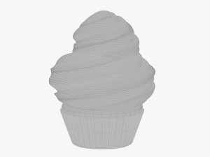 Cupcake blue Modelo 3D