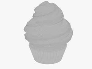 Cupcake blue Modelo 3D