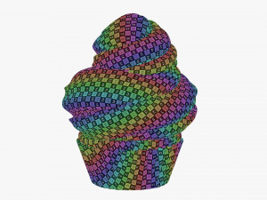 Cupcake blue Modelo 3D