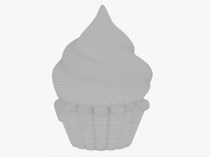 Cupcake chocolate Modelo 3D