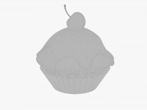 Cupcake muffin 3D Model
