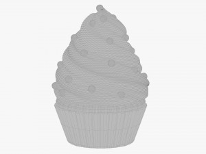 Cupcake wave 3D Model