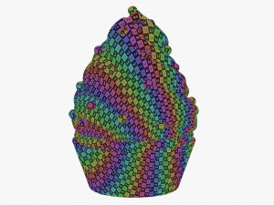 Cupcake wave 3D Model