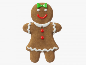 Gingerbread cookie 001 Modelo 3D