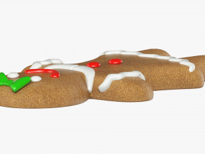 Gingerbread cookie 001 Modelo 3D
