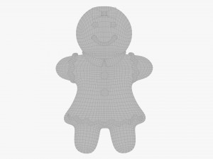 Gingerbread cookie 001 Modelo 3D
