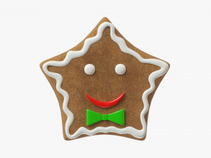 Gingerbread cookie 002 Modelo 3D