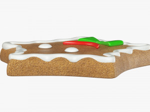 Gingerbread cookie 002 Modèle 3D