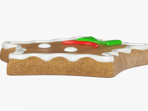 Gingerbread cookie 002 3D Model