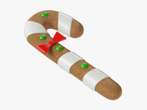 Gingerbread cookie 003 3D Model