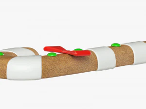 Gingerbread cookie 003 3D Model