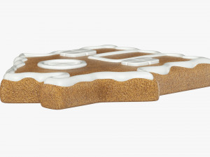 Gingerbread cookie 004 3D Model