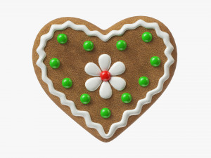 Gingerbread cookie 005 3D Model
