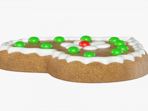 Gingerbread cookie 005 Modelo 3D