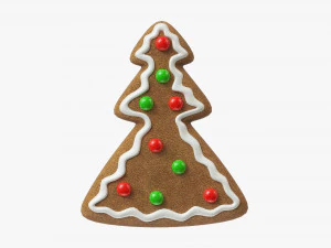 Gingerbread cookie 006 3D Model