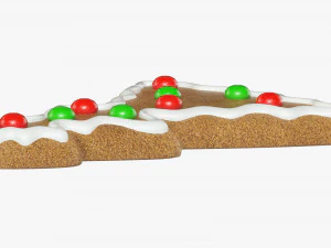 Gingerbread cookie 006 3D Model