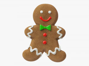 Gingerbread cookie 007 3D Model