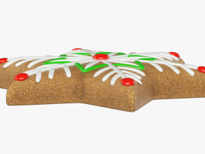 Gingerbread cookie 008 3D Model