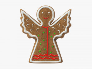 Gingerbread cookie 009 3D Model