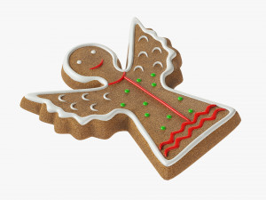 Gingerbread cookie 009 3D Model