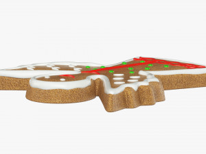 Gingerbread cookie 009 3D Model