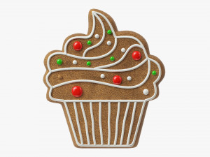Gingerbread cookie 010 3D Модель