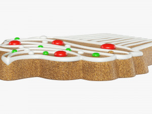 Gingerbread cookie 010 Modello 3D
