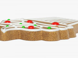 Gingerbread cookie 010 3D Model