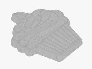 Gingerbread cookie 010 3D Model