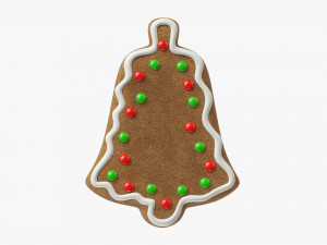 Gingerbread cookie 011 3D Model