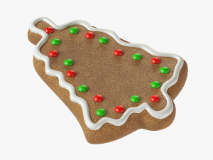 Gingerbread cookie 011 Modelo 3D