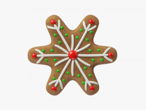 Gingerbread cookie 012 Modelo 3D
