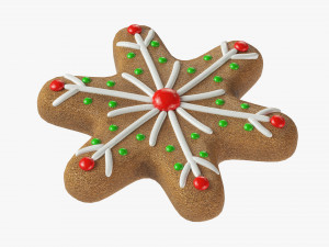 Gingerbread cookie 012 3D Model