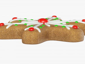 Gingerbread cookie 012 3D Model